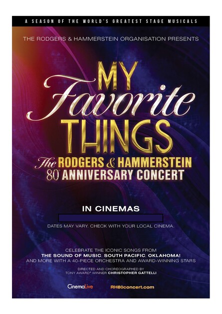 My Favourite Things The Rodgers Hammerstein Th Anniversary Concert New Event 