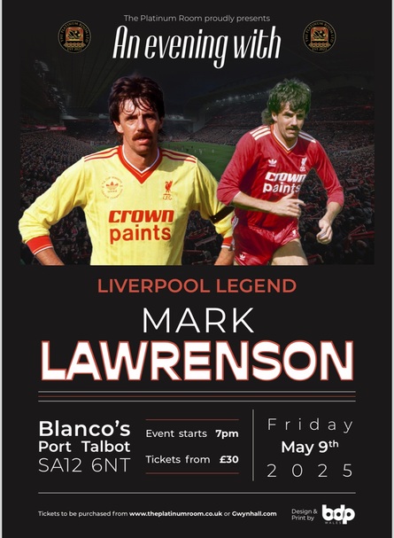 An Evening With Liverpool Legend Mark Lawrenson 