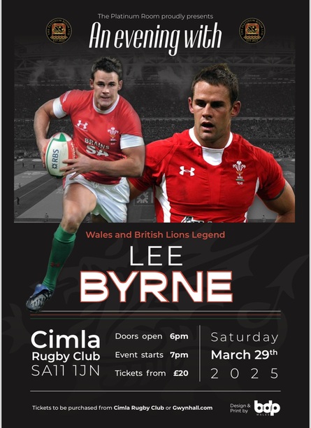 An Evening With Wales And British Lions Legend Lee Byrne 